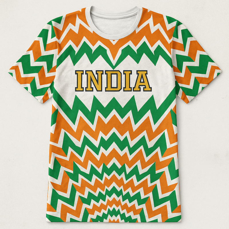 All Over Printed India T-Shirt