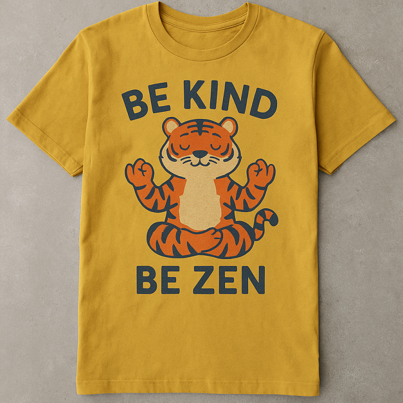 Be Kind Be Zen Tiger Tee