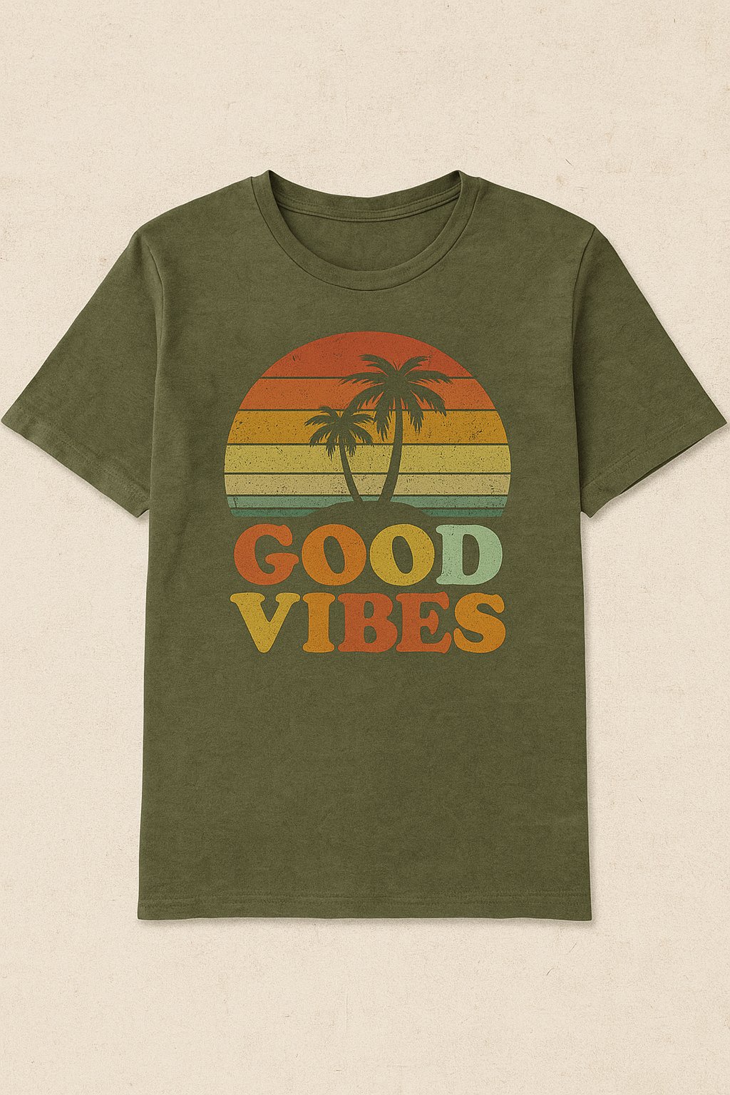 Good Vibes Retro Palm T-Shirt
