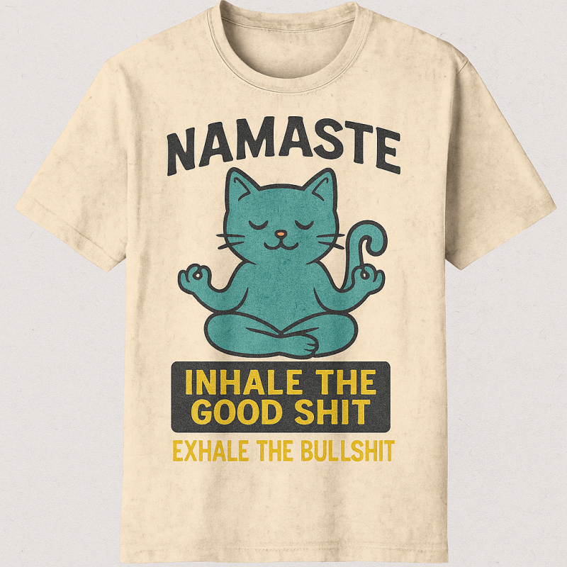 Namaste Cat Yoga T-Shirt