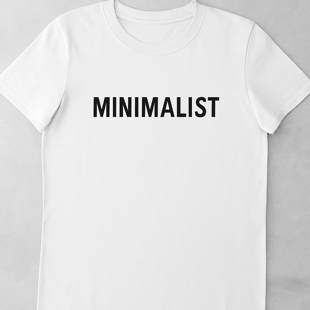Minimalist White Letter Tee