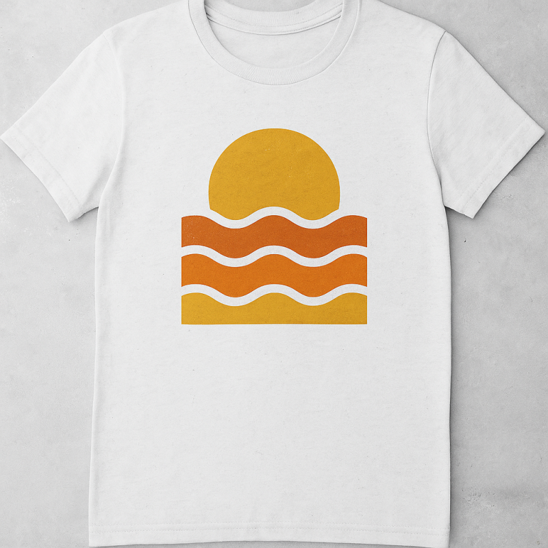 Sunset Waves Tee