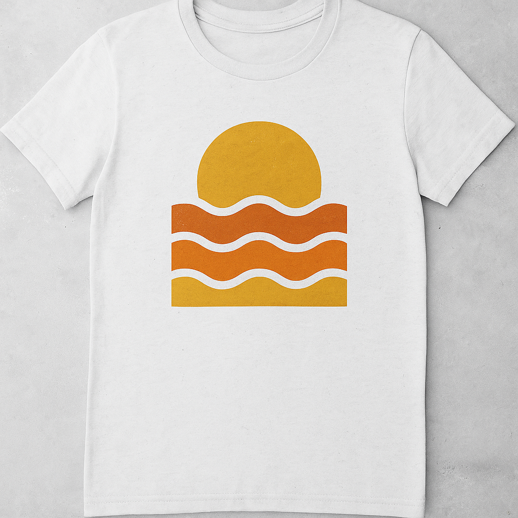 Sunset Waves Tee