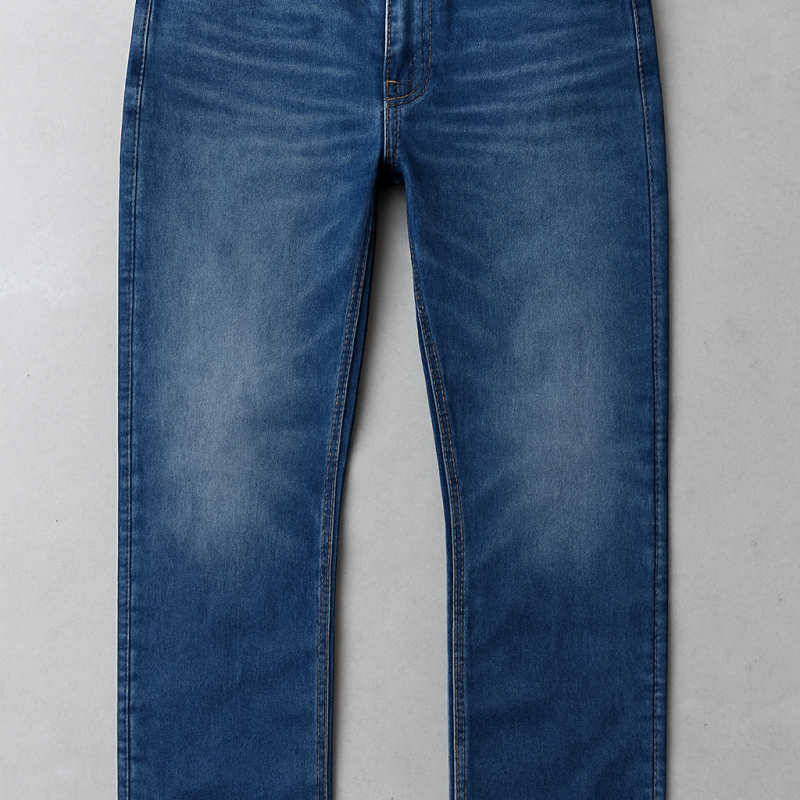 Classic Straight-Leg Denim Jeans