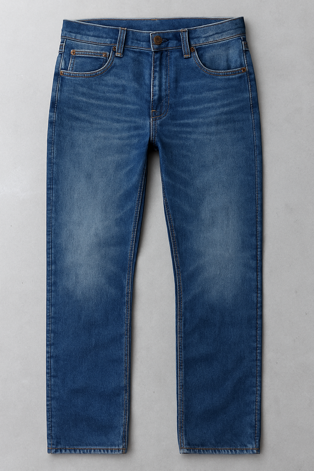 Classic Straight-Leg Denim Jeans